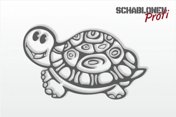 Wandschablone-kleine-Schildkröte-W1949_by-SchablonenProfi