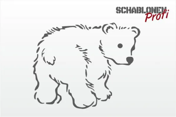 Wandschablone-kleiner-Eisbär-W0132.2_by-SchablonenProfi Wandschablone-kleiner-Eisbär-W0132.2_by-SchablonenProfi