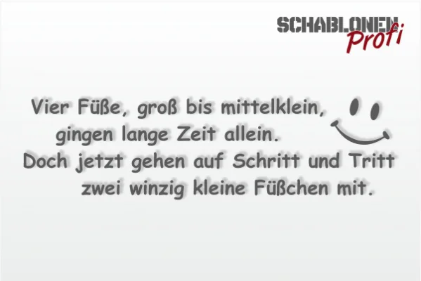 Wandschablone-vier-Füße-groß-bis-mittelklein_Spruch_W2240_vom-SchablonenProfi Wandschablone-vier-Füße-groß-bis-mittelklein_Spruch_W2240_vom-SchablonenProfi