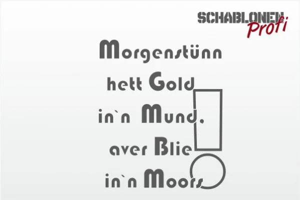 Wandschablone_Morgenstünn-hett-Gold_W0111.2_by-SchablonenProfi