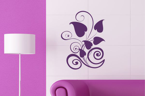 Wandtattoo-Blätterornament-Uschi-W2171_by-SchablonenProfi Wandtattoo-Blätterornament-Uschi-W2171_by-SchablonenProfi