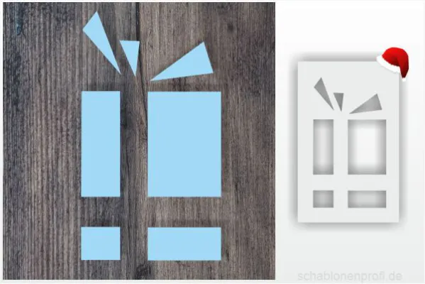 X-MAS-Schablone-Geschenk_2143_SchablonenProfi