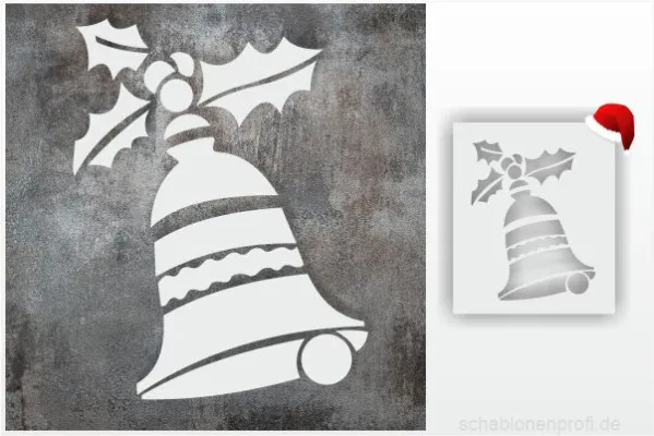 X-MAS-Schablone-Glocke-Gong_1145_SchablonenProfi