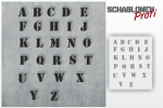 Buchstaben Schablone #2