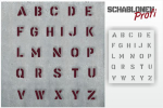 Buchstaben Schablone #17