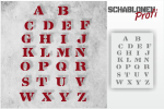 Buchstaben Schablone #3
