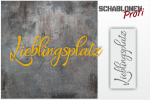 Lieblingsplatz Schablone