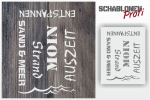Schablone Strand, Auszeit, Entspannen, MOIN