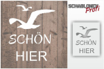 SCHÖN HIER mit Möwe
